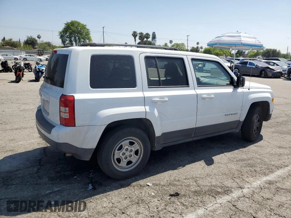 2017 Jeep Patriot Sport SE with VIN 1C4NJPBAXHD148534, listed as a Copart auction lot 60561145 with 116,799 mi miles and Salvage title. Bid and sale history available at DreamBid. Image 3.