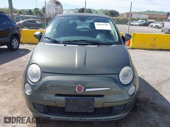 2013 FIAT 500 Pop with VIN 3C3CFFAR2DT570381, listed as a IAAI auction lot 42004788 with 132,019 mi miles. Bid and sale history available at carsss.com. Image 6.