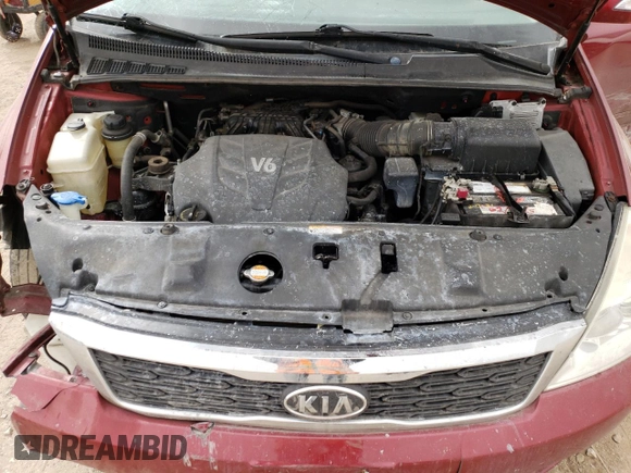 2012 Kia Sedona LX with VIN KNDMG4C77C6501093, listed as a Copart auction lot 48918985 with 194,364 mi miles and Salvage Title. Bid and sale history available at carsss.com. Image 12.