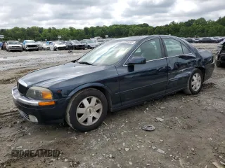 2002 Lincoln LS w/Base Pkg with VIN 1LNHM87A62Y705423, listed as a Copart auction lot 52884343 with 181,536 mi miles and Salvage Title. Bid and sale history available at carsss.com. Image 1.
