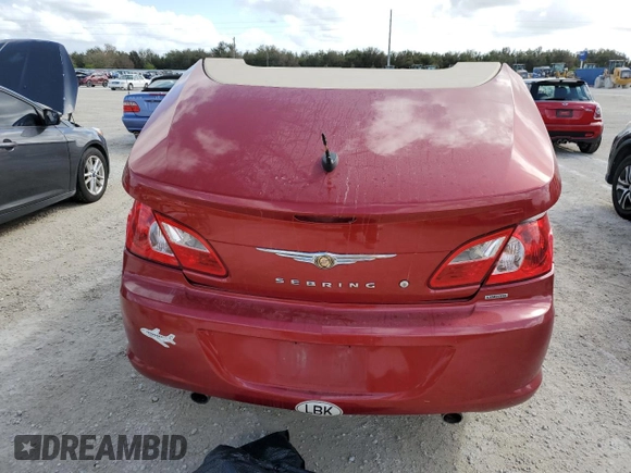 2008 Chrysler Sebring Limited with VIN 1C3LC65M58N179433, listed as a Copart auction lot 77661614 with 0 mi miles and Non Repairable. Bid and sale history available at carsss.com. Image 6.
