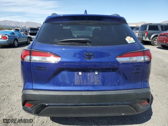 2023 Toyota Corolla Cross Hybrid S with VIN 7MUFBABG3PV005727, listed as a Copart auction lot 48562995 with NaN miles and Salvage Title. Bid and sale history available at carsss.com. Image 6.