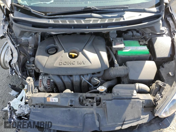 2013 Hyundai Elantra GLS with VIN 5NPDH4AE9DH268713, listed as a Copart auction lot 53203525 with 132,540 mi miles and Salvage title. Bid and sale history available at DreamBid. Image 11.