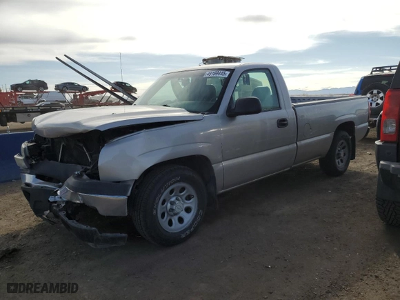 2006 Chevrolet Silverado 1500 Work Truck with VIN 3GCEC14XX6G182207, listed as a Copart auction lot 49169445 with 93,769 mi miles and Salvage Title. Bid and sale history available at carsss.com. Image 1.