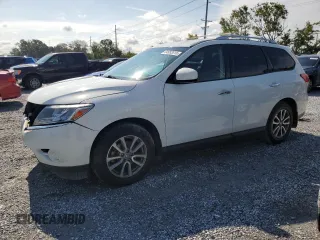 2015 Nissan Pathfinder S with VIN 5N1AR2MN7FC693339, listed as a Copart auction lot 64952015 with 185,139 mi miles and Salvage title. Bid and sale history available at DreamBid. Image 1.