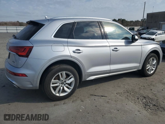 2023 Audi Q5 S line Premium with VIN WA1GAAFY3P2098710, listed as a Copart auction lot 49141035 with 24,303 mi miles and Salvage title. Bid and sale history available at DreamBid. Image 3.