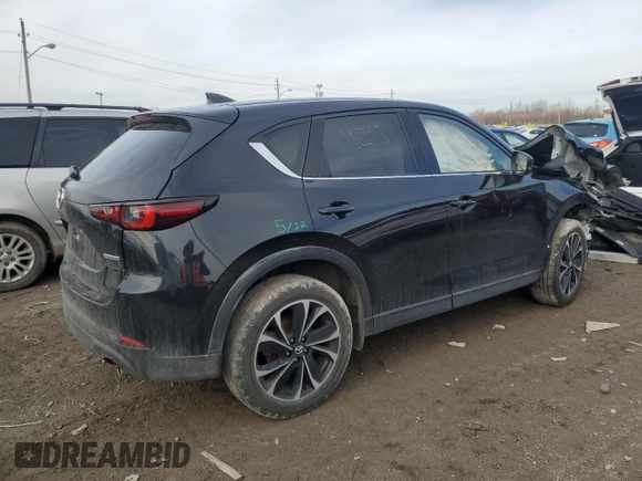 2023 Mazda CX-5 2.5 S Premium Plus Package with VIN JM3KFBEM1P0100091, listed as a Copart auction lot 43353035 with 0 mi miles and Salvage Title. Bid and sale history available at carsss.com. Image 3.