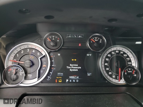 2018 Ram 2500 Big Horn z VIN 3C6UR5DLXJG333139, wystawiony jako Copart lot #56044135 z przebiegiem 105 500 mil mil oraz Szkoda całkowita • Salvage title. Historia ofert i sprzedaży dostępna na DreamBid. Obrazek 9.