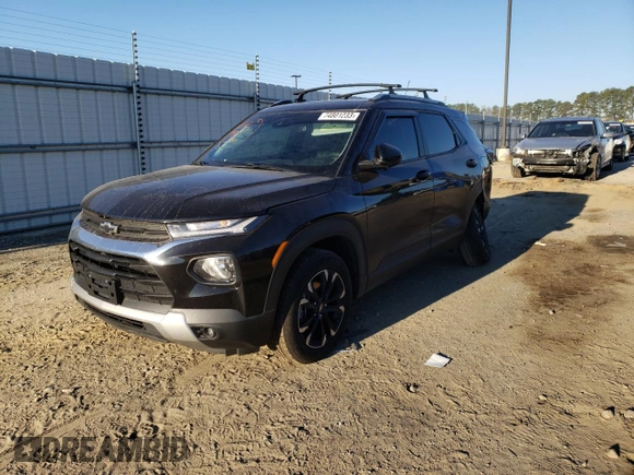2021 Chevrolet TrailBlazer LT with VIN KL79MRSL3MB017874, listed as a Copart auction lot 74801233 with 58,519 mi miles. Bid and sale history available at carsss.com. Image 1.