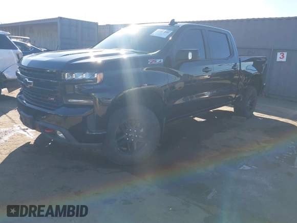 2021 Chevrolet Silverado 1500 LT Trail Boss with VIN 1GCPYFEL8MZ254411, listed as a IAAI auction lot 41313530 with 32,409 mi miles and . Bid and sale history available at DreamBid. Image 17.