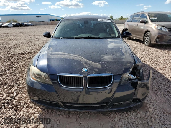 2008 BMW 3 Series 328i with VIN WBAVC53548FZ82073, listed as a Copart auction lot 46715705 with 92,516 mi miles and Salvage Title. Bid and sale history available at DreamBid. Image 5.