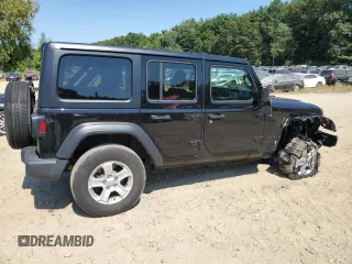 2022 Jeep Wrangler Unlimited Sport with VIN 1C4HJXDG5NW155504, listed as a Copart auction lot 70189964 with 44,101 mi miles and Salvage Title. Bid and sale history available at DreamBid. Image 3.
