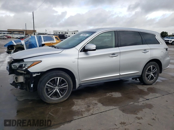 2019 Infiniti QX60 Luxe with VIN 5N1DL0MN1KC556586, listed as a Copart auction lot 71962854 with 35,529 mi miles and Salvage title. Bid and sale history available at DreamBid. Image 1.