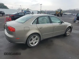 2007 Audi A4 2.0T with VIN WAUDF78E07A205165, listed as a Copart auction lot 53310825 with 162,259 mi miles and Salvage title. Bid and sale history available at DreamBid. Image 3.