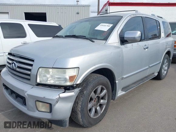 2004 Infiniti QX56 with VIN 5N3AA08C14N811706, listed as a IAAI auction lot 41616710 with 222,954 mi miles. Bid and sale history available at carsss.com. Image 2.