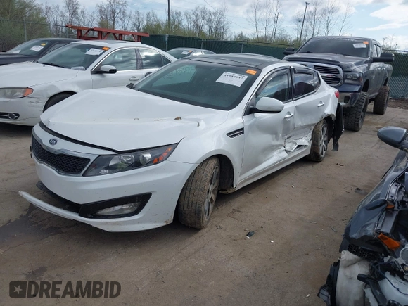 2012 Kia Optima SX with VIN 5XXGR4A6XCG079419, listed as a IAAI auction lot 41989957 with 159,794 mi miles and . Bid and sale history available at carsss.com. Image 2.
