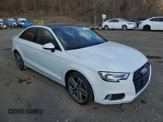 2018 Audi A3 Sedan Premium with VIN WAUB8GFF5J1040976, listed as a Copart auction lot 47027244 with 55,097 mi miles. Bid and sale history available at carsss.com. Image 4.