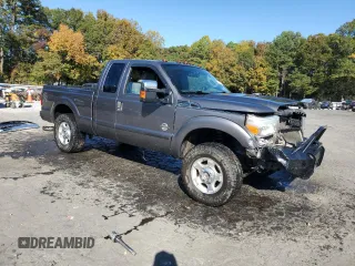 2011 Ford F-250 XL with VIN 1FT7X2BT7BEA25481, listed as a Copart auction lot 77170364 with 153,337 mi miles and Salvage Title. Bid and sale history available at DreamBid. Image 4.