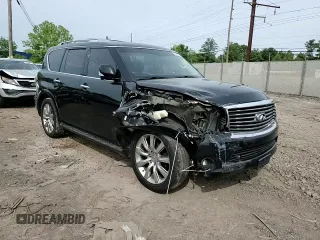 2012 Infiniti QX56 7-passenger z VIN JN8AZ2NE6C9020963, wystawiony jako Copart lot #58392675 z przebiegiem 256 752 mil mil oraz Szkoda całkowita • Salvage title. Historia ofert i sprzedaży dostępna na DreamBid. Obrazek 14.