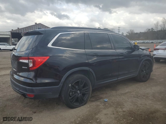 2021 Honda Pilot Special Edition with VIN 5FNYF5H29MB022140, listed as a Copart auction lot 45154055 with 87,294 mi miles and Salvage Title. Bid and sale history available at carsss.com. Image 3.