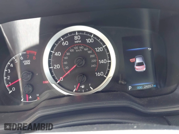 2022 Toyota Corolla SE with VIN JTDS4MCE4NJ099869, listed as a IAAI auction lot 41848244 with 24,357 mi miles and . Bid and sale history available at DreamBid. Image 7.