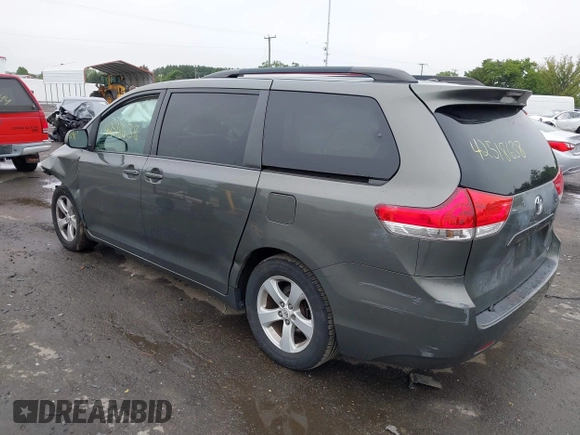 2012 Toyota Sienna LE AAS with VIN 5TDKK3DC9CS176135, listed as a IAAI auction lot 42518638 with 171,716 mi miles and . Bid and sale history available at DreamBid. Image 3.