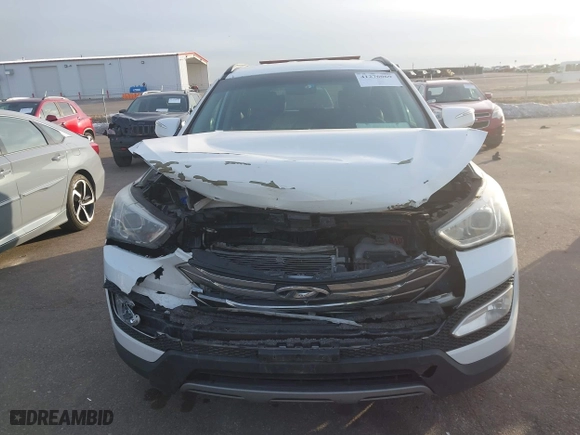2013 Hyundai Santa Fe 2.0T Sport with VIN 5XYZUDLAXDG005245, listed as a IAAI auction lot 41276069 with 125,339 mi miles. Bid and sale history available at carsss.com. Image 12.