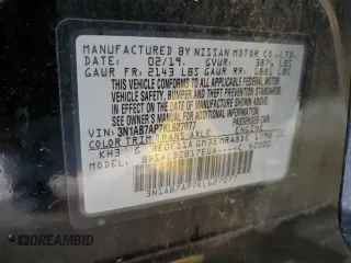 2019 Nissan Sentra SV with VIN 3N1AB7AP7KL627077, listed as a Copart auction lot 53844145 with 103,295 mi miles and Salvage Title. Bid and sale history available at DreamBid. Image 12.