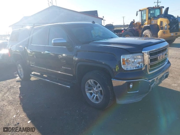 2014 GMC Sierra 1500 SLT with VIN 3GTU2VEC1EG443787, listed as a IAAI auction lot 41822637 with 155,916 mi miles. Bid and sale history available at carsss.com. Image 1.
