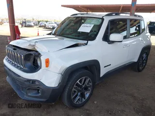 2018 Jeep Renegade Latitude with VIN ZACCJABB3JPJ23721, listed as a IAAI auction lot 41856639 with 157,578 mi miles and . Bid and sale history available at carsss.com. Image 17.