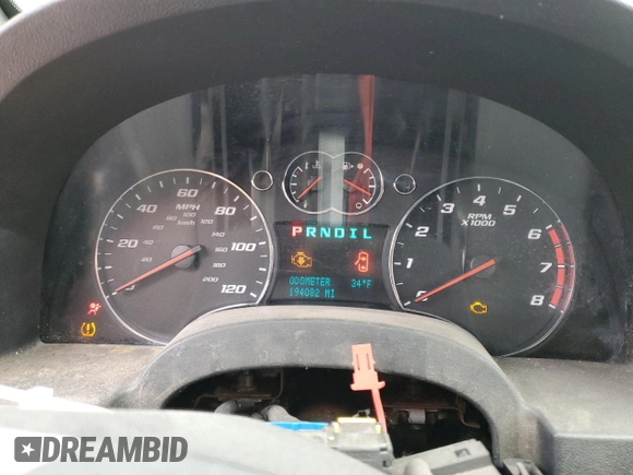 2007 Chevrolet Equinox LT with VIN 2CNDL63FX76250631, listed as a Copart auction lot 48610235 with 194,082 mi miles and Salvage Title. Bid and sale history available at carsss.com. Image 9.