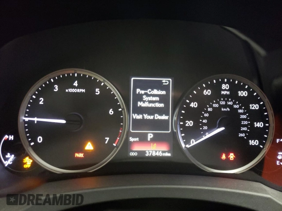 2021 Lexus RC with VIN JTHD85EC8M5006372, listed as a Copart auction lot 77558664 with 37,846 mi miles and Salvage Title. Bid and sale history available at carsss.com. Image 9.