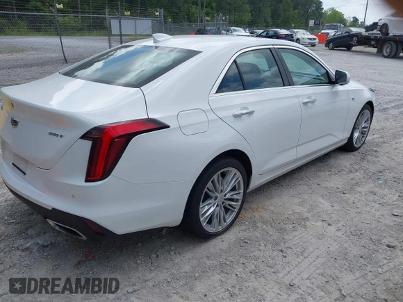 2024 Cadillac CT4 Premium Luxury with VIN 1G6DB5RK5R0103234, listed as a IAAI auction lot 42120527 with Not Provided miles and . Bid and sale history available at DreamBid. Image 4.