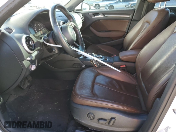 2017 Audi A3 Sedan Premium Plus with VIN WAUGUGFF0H1054991, listed as a Copart auction lot 79725324 with 128,270 mi miles and Salvage Title. Bid and sale history available at carsss.com. Image 7.