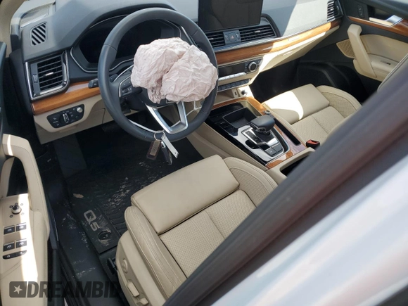 2023 Audi Q5 Prestige with VIN WA1CBAFY0P2099812, listed as a Copart auction lot 45938235 with 0 mi miles and Salvage Title. Bid and sale history available at carsss.com. Image 8.