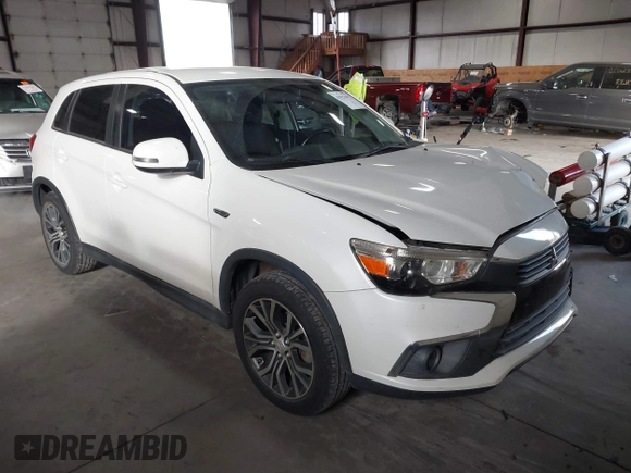 2016 Mitsubishi Outlander Sport 2.4 ES with VIN JA4AR3AW1GZ025018, listed as a IAAI auction lot 41021679 with 55,175 mi miles. Bid and sale history available at carsss.com. Image 1.