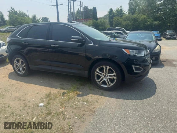 2017 Ford Edge Titanium z VIN 2FMPK3K96HBB28917, wystawiony jako Copart lot #61081095 z przebiegiem 156 447 mil mil oraz Czysty tytuł • Clean title. Historia ofert i sprzedaży dostępna na DreamBid. Obrazek 1.