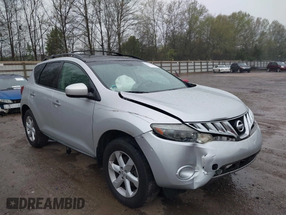 2010 Nissan Murano S with VIN JN8AZ1MU7AW005454, listed as a IAAI auction lot 42007220 with 132,475 mi miles. Bid and sale history available at carsss.com. Image 1.