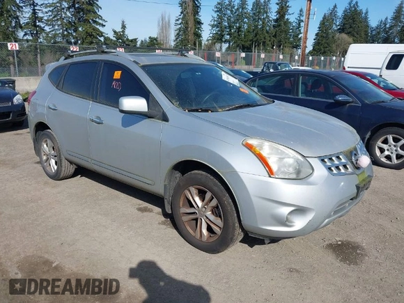 2013 Nissan Rogue SL with VIN JN8AS5MV6DW617850, listed as a IAAI auction lot 41966161 with 158,674 mi miles and . Bid and sale history available at DreamBid. Image 1.