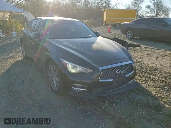2014 Infiniti Q50 Premium with VIN JN1BV7AR9EM707892, listed as a Copart auction lot 82459294 with 144,387 mi miles and Salvage title. Bid and sale history available at DreamBid. Image 10.