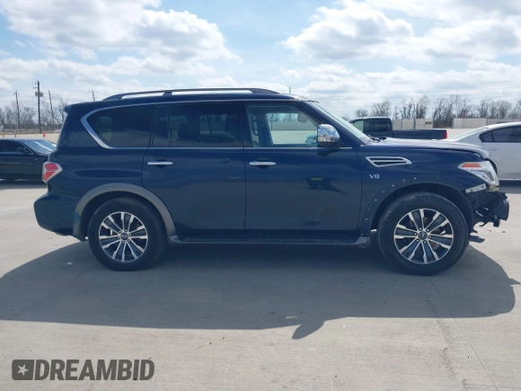 2020 Nissan Armada SL with VIN JN8AY2ND4L9108176, listed as a IAAI auction lot 41590846 with 115,588 mi miles. Bid and sale history available at carsss.com. Image 13.
