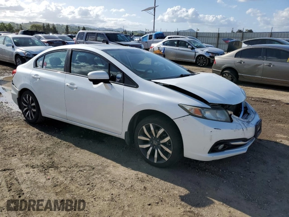 2015 Honda Civic Sedan EX-L with VIN 19XFB2F94FE218657, listed as a Copart auction lot 51828095 with 218,179 mi miles and Salvage Title. Bid and sale history available at carsss.com. Image 4.