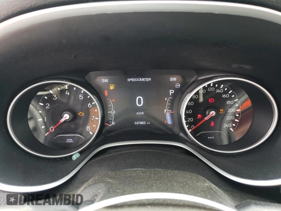 2019 Jeep Compass Limited z VIN 3C4NJDCB1KT760418, wystawiony jako Copart lot #60749295 z przebiegiem 147 863 mil mil oraz Szkoda całkowita • Salvage title. Historia ofert i sprzedaży dostępna na DreamBid. Obrazek 9.