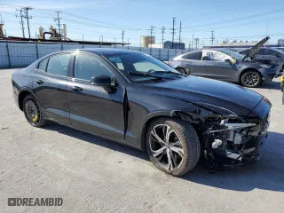 2024 Volvo S60 Plus Dark Theme with VIN 7JRL12TL3RG299436, listed as a Copart auction lot 49722185 with 15,404 mi miles and Salvage Title. Bid and sale history available at carsss.com. Image 4.