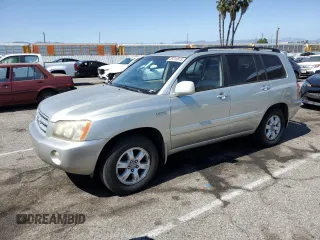 2003 Toyota Highlander z VIN JTEGF21A630108736, wystawiony jako Copart lot #59310815 z przebiegiem 128 376 mil mil oraz Czysty tytuł • Clean title. Historia ofert i sprzedaży dostępna na DreamBid. Obrazek 1.