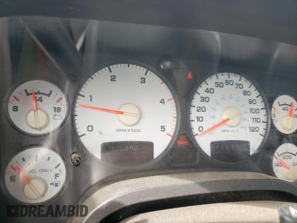 2003 Dodge Ram 2500 ST with VIN 3D7KU28C13G810301, listed as a Copart auction lot 47233865 with 405,890 mi miles and Salvage Title. Bid and sale history available at carsss.com. Image 9.