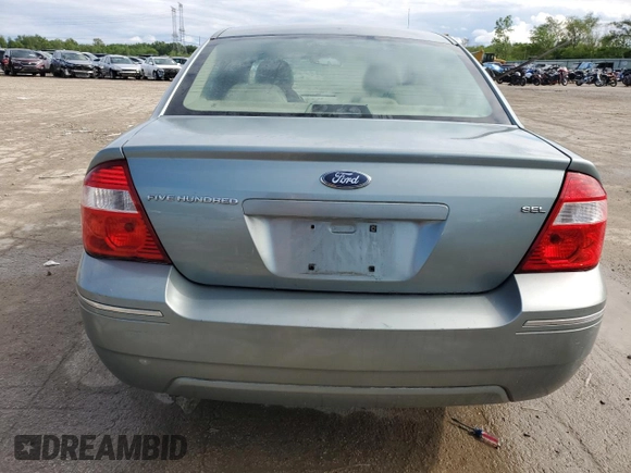 2006 Ford Five Hundred SEL с VIN 1FAFP24196G135181, выставлен на аукционе Copart как лот 57807965 с пробегом 168 929 миль миль и Списание • Salvage title. История ставок и продаж доступна на DreamBid. Изображение 6.