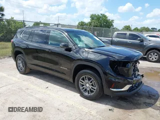 2025 GMC Acadia FWD Elevation z VIN 1GKENKRS4SJ158186, wystawiony jako IAAI lot #42159168 z przebiegiem 147 mil mil oraz . Historia ofert i sprzedaży dostępna na DreamBid. Obrazek 1.