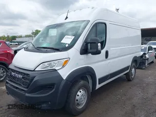 2023 Ram ProMaster Cargo with VIN 3C6LRVBG0PE567554, listed as a IAAI auction lot 42203133 with 13,727 mi miles and . Bid and sale history available at DreamBid. Image 2.