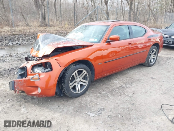 2006 Dodge Charger R/T with VIN 2B3KA53H76H233903, listed as a IAAI auction lot 42001071 with 75,417 mi miles and . Bid and sale history available at carsss.com. Image 2.